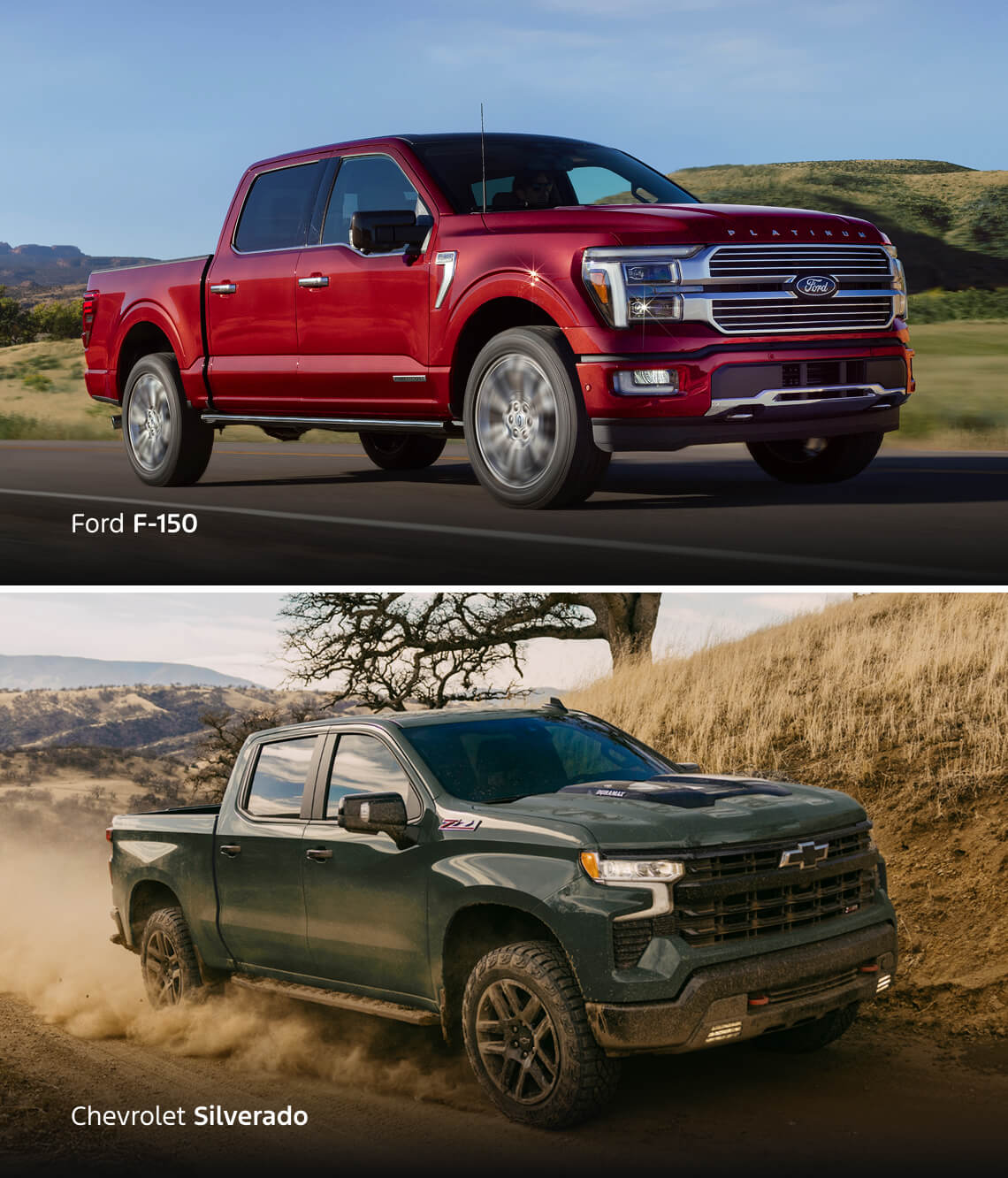 Ford F-150 vs. Chevrolet Silverado 1500: Specs